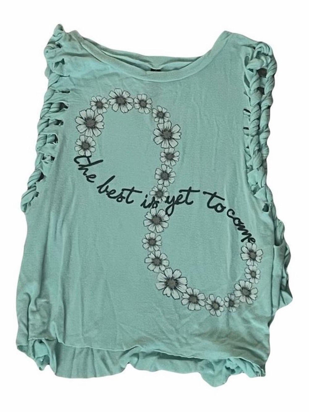 Full Tilt Mint Green Daisy Infinity Tank
